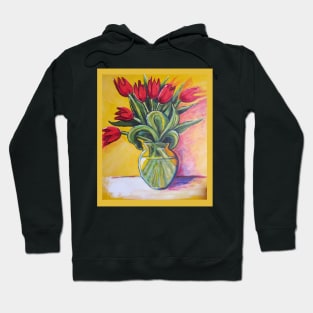 MOM'S RED TULIPS Hoodie